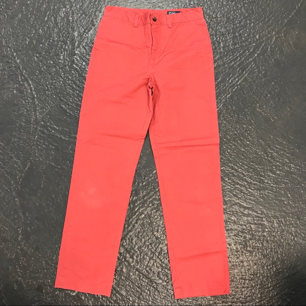 POLO RL Watermelon Colored Cotton Khakis - Sz 18